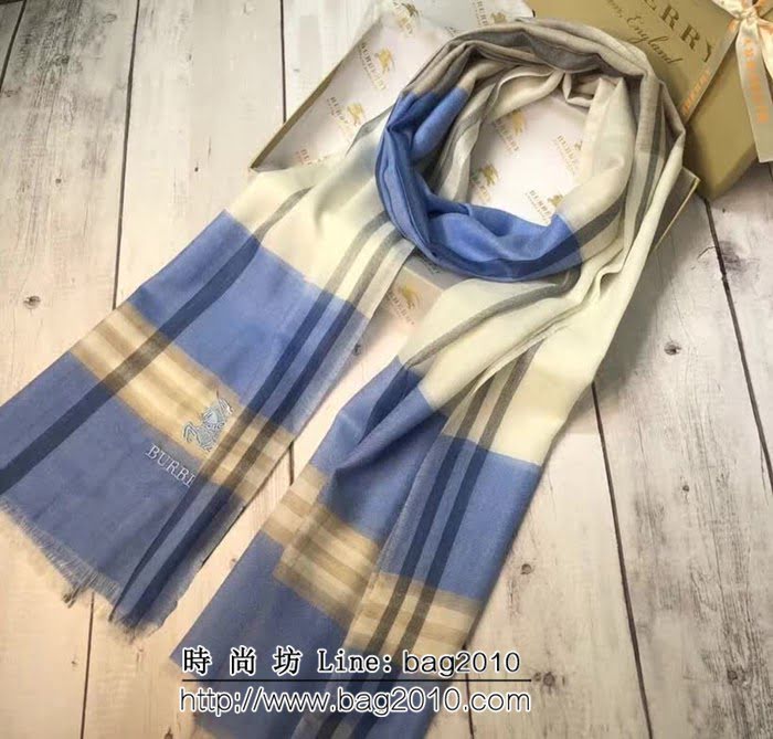 BURBERRY巴寶莉原單 18專櫃新款格紋戒指絨圍巾 LLWJ6078